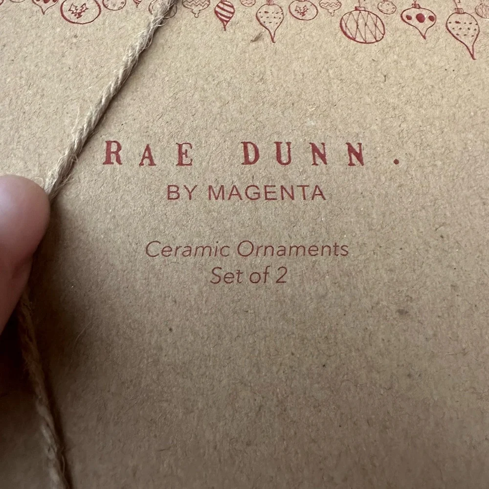 Rae Dunn Christmas Ornaments Naughty & Nice
